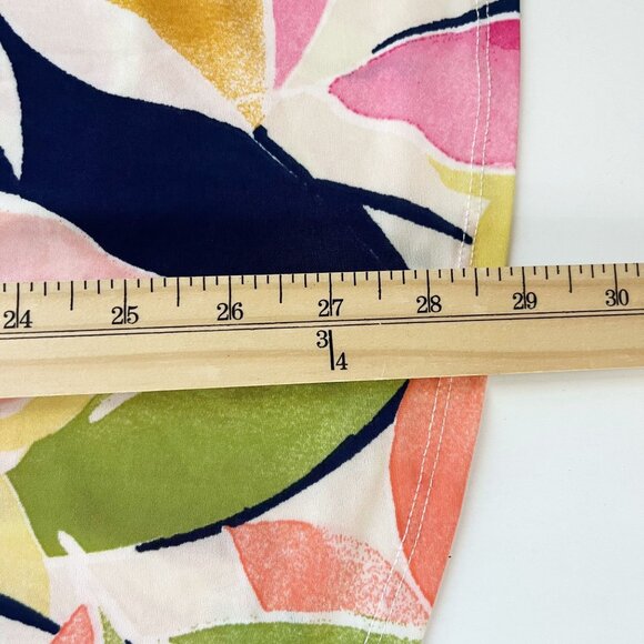 NEW Juniper + Lime Watercolor Floral Print Long Sleeve Blouse Roll Tab Size 2X - Picture 7 of 7